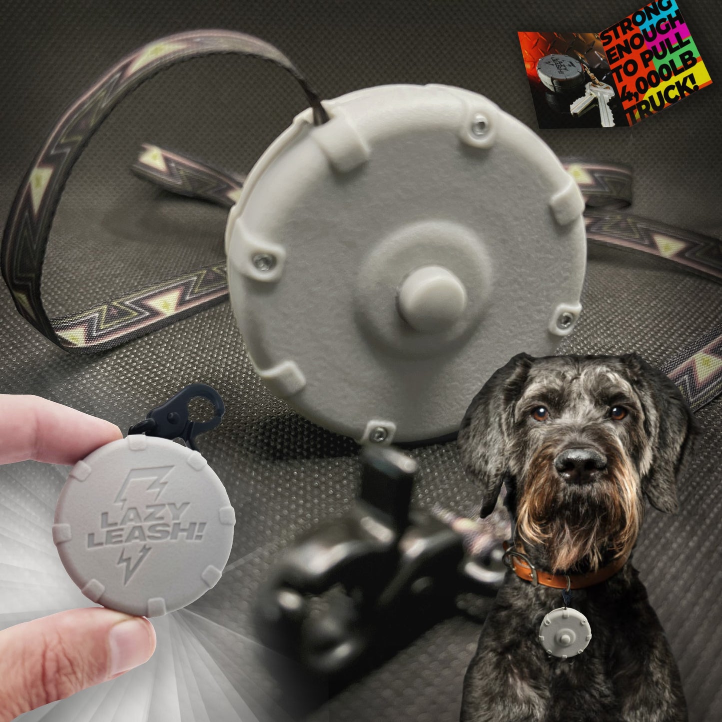 Pocket-Size Leash Strong Enough to Tow 4,000LB Truck! Lightweight, Heavy-Duty, Clip-On Design ⚡️