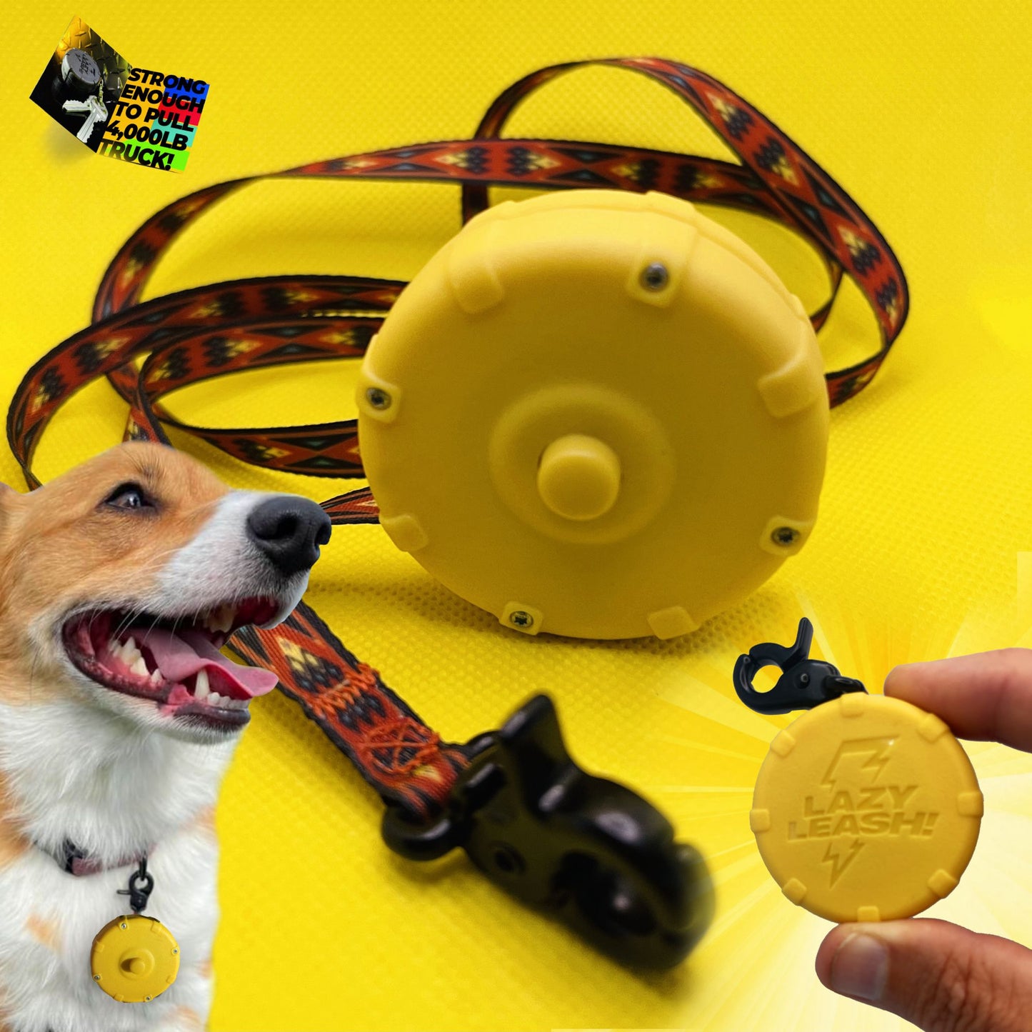 Pocket-Size Leash Strong Enough to Tow 4,000LB Truck! Lightweight, Heavy-Duty, Clip-On Design ⚡️