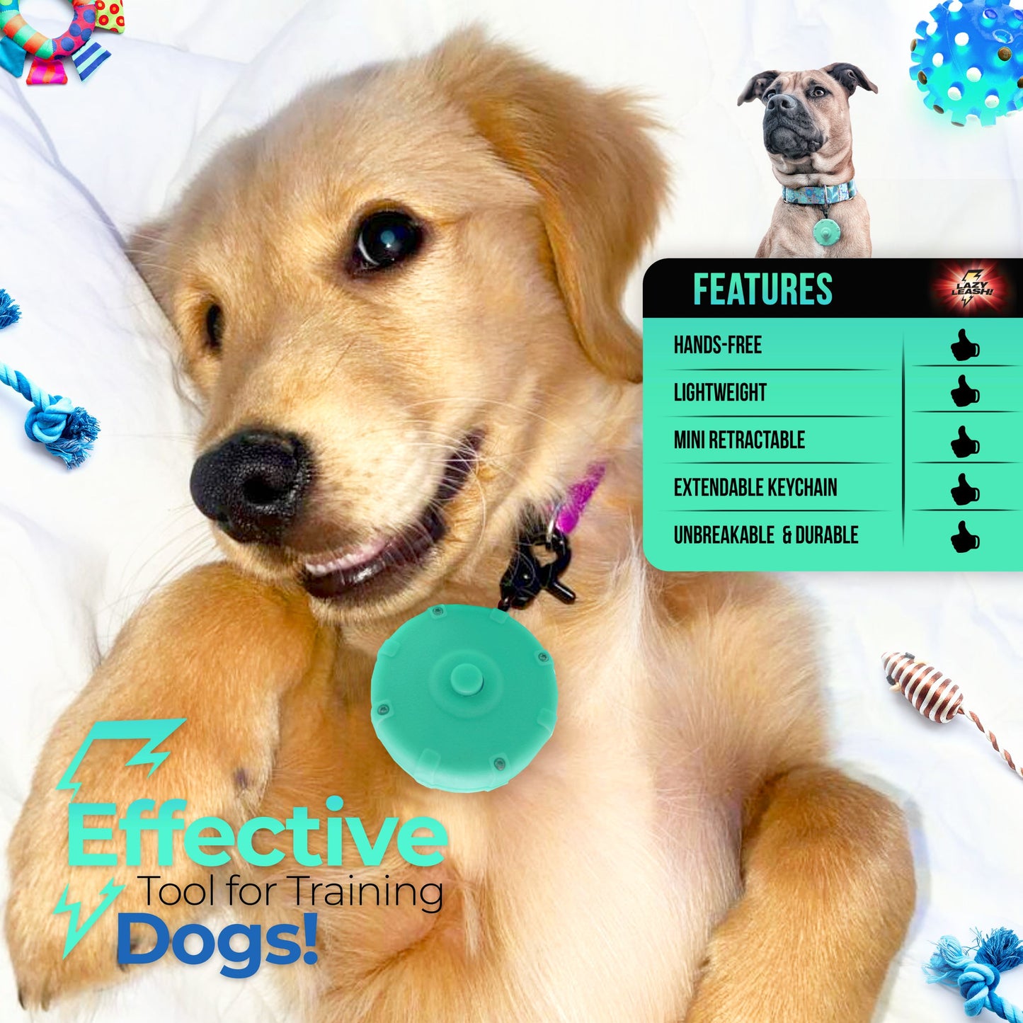 Pocket-Size Leash Strong Enough to Tow 4,000LB Truck! Lightweight, Heavy-Duty, Clip-On Design ⚡️