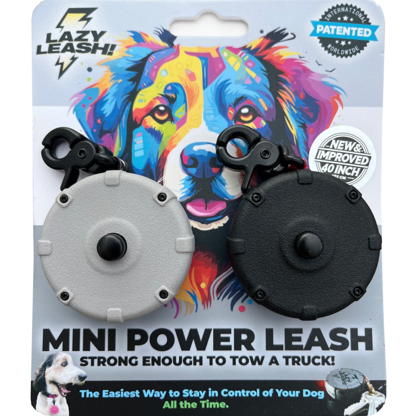 Lightweight Heavy-Duty Safe & Easy Wearable Mini Clip-On Power Leash!
