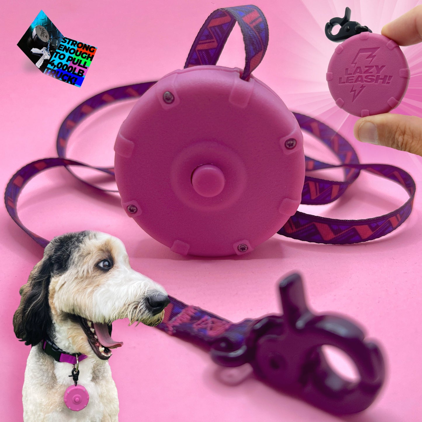 Pocket-Size Leash Strong Enough to Tow 4,000LB Truck! Lightweight, Heavy-Duty, Clip-On Design ⚡️
