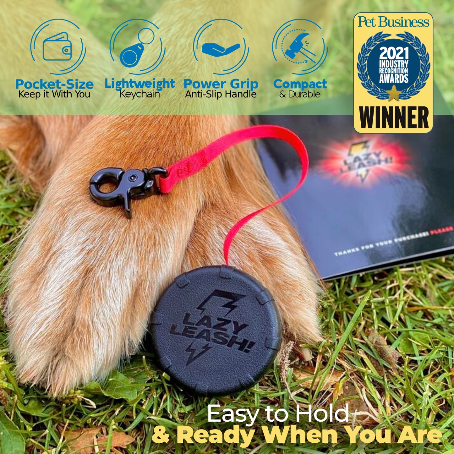 Pocket-Size Leash Strong Enough to Tow 4,000LB Truck! Lightweight, Heavy-Duty, Clip-On Design ⚡️