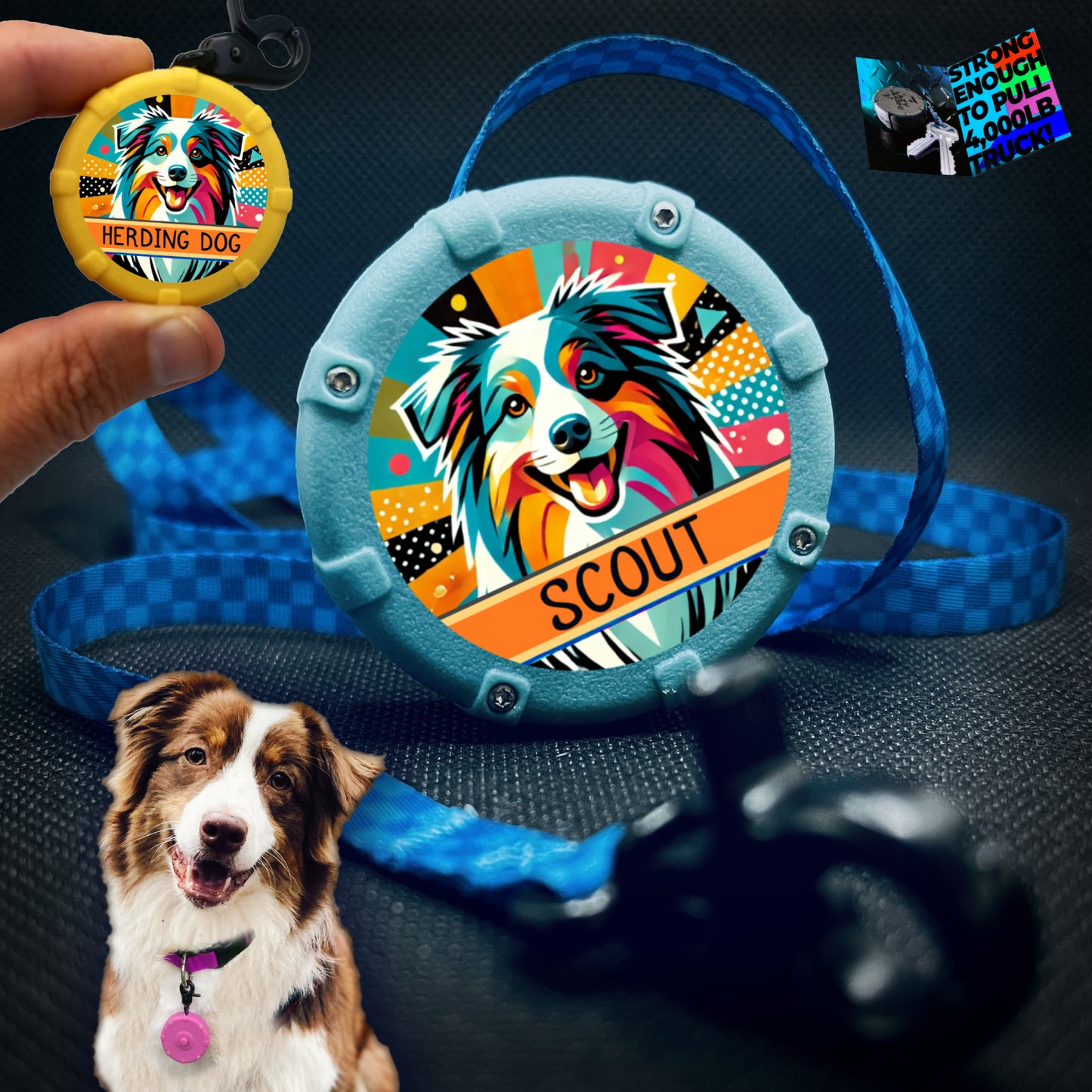 Customized Mini Dog Leash! Personalized for Dog Lovers – Multiple Breeds & Colors