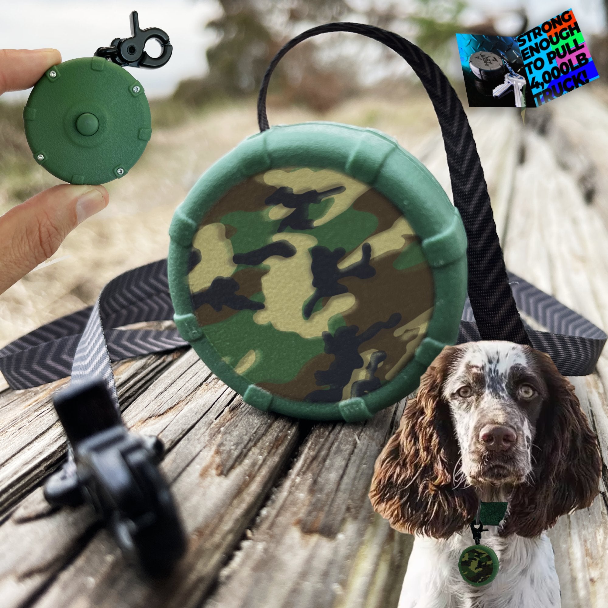 Heavy Duty Lightweight Waterproof Durable Mini Leash for Safe Easy LazyLeash