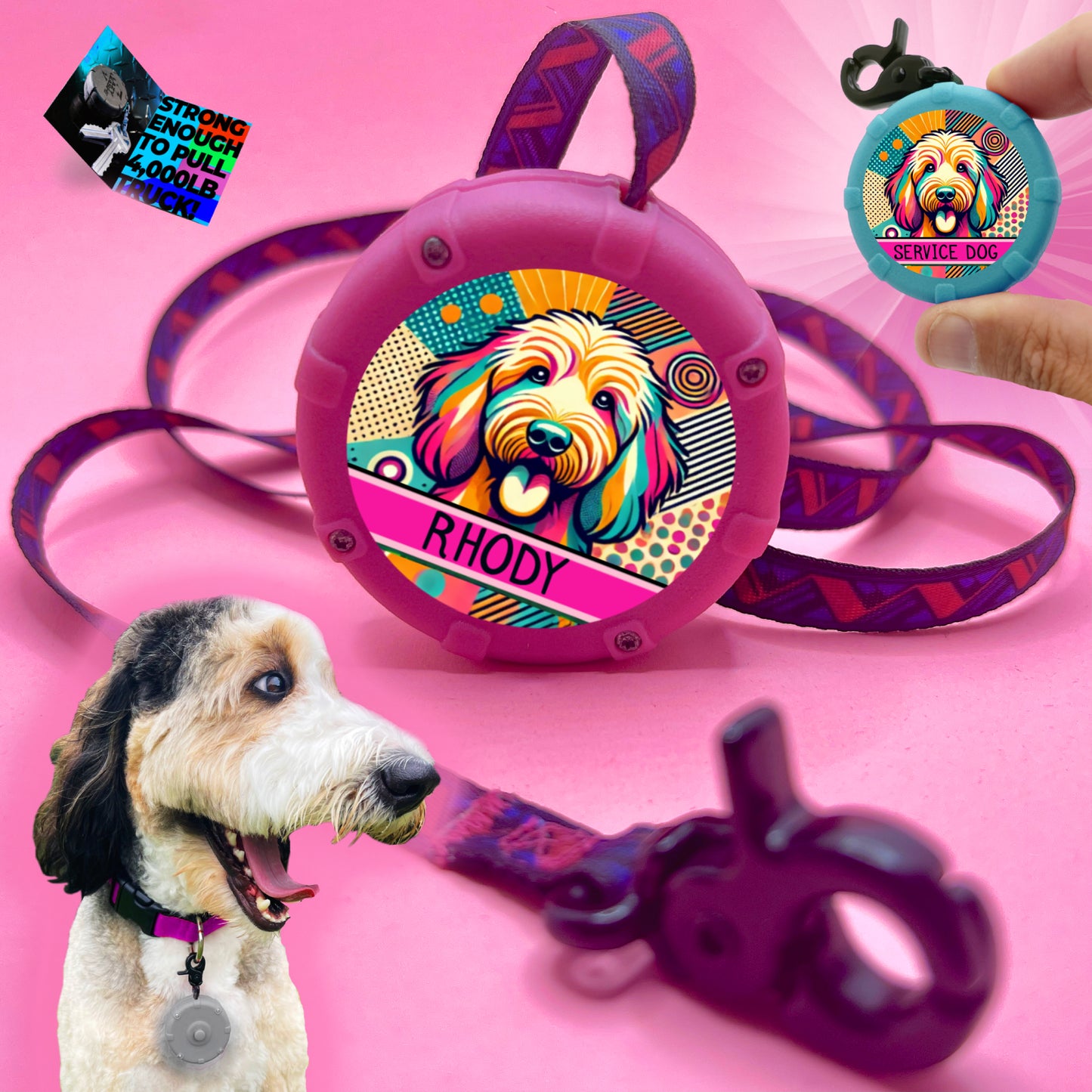 Customized Mini Dog Leash! Personalized for Dog Lovers – Multiple Breeds & Colors