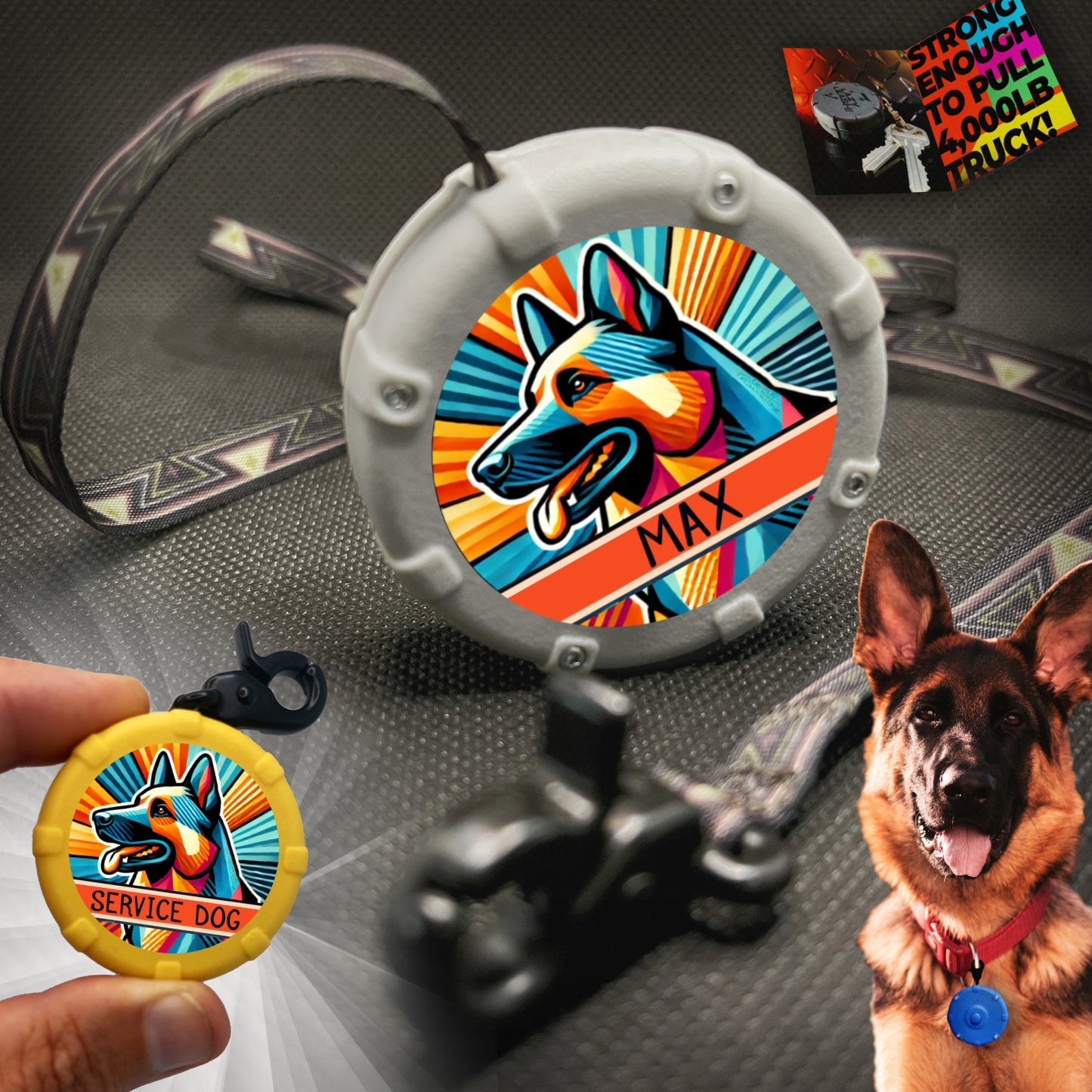 Customized Mini Dog Leash! Personalized for Dog Lovers – Multiple Breeds & Colors
