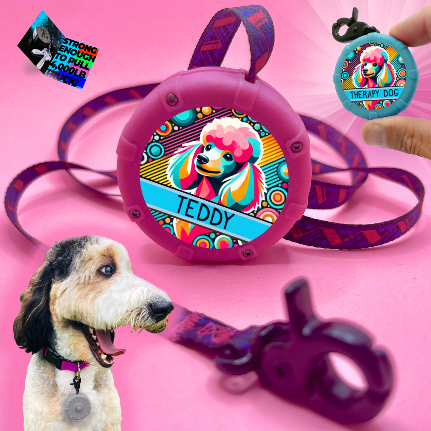 Customized Mini Dog Leash! Personalized for Dog Lovers – Multiple Breeds & Colors