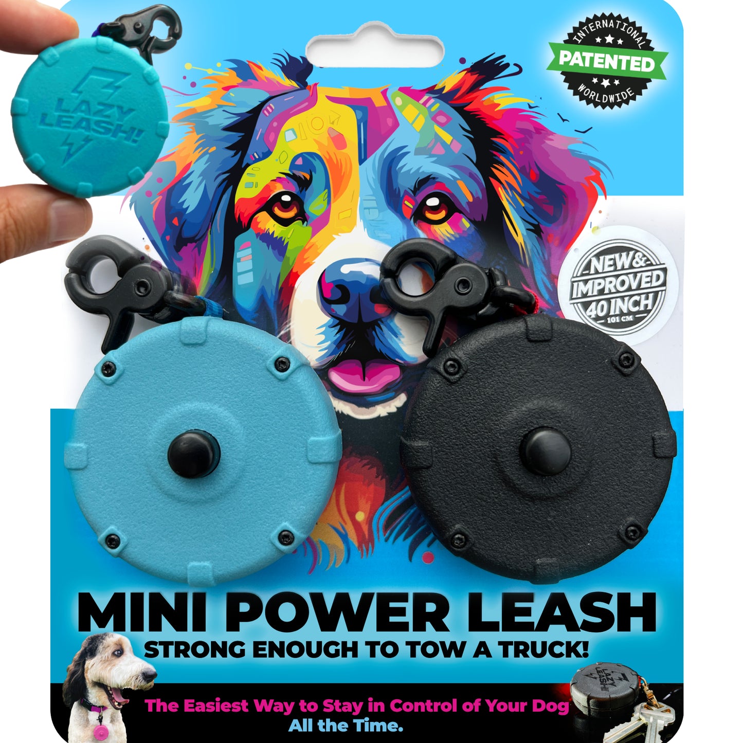 Pocket-Size Leash Strong Enough to Tow 4,000LB Truck! Lightweight, Heavy-Duty, Clip-On Design ⚡️