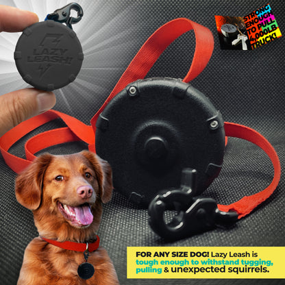 Lazy Leash! + Free Bonus Leash! Wearable Mini Adjustable for Hiking, Training & Adventure.