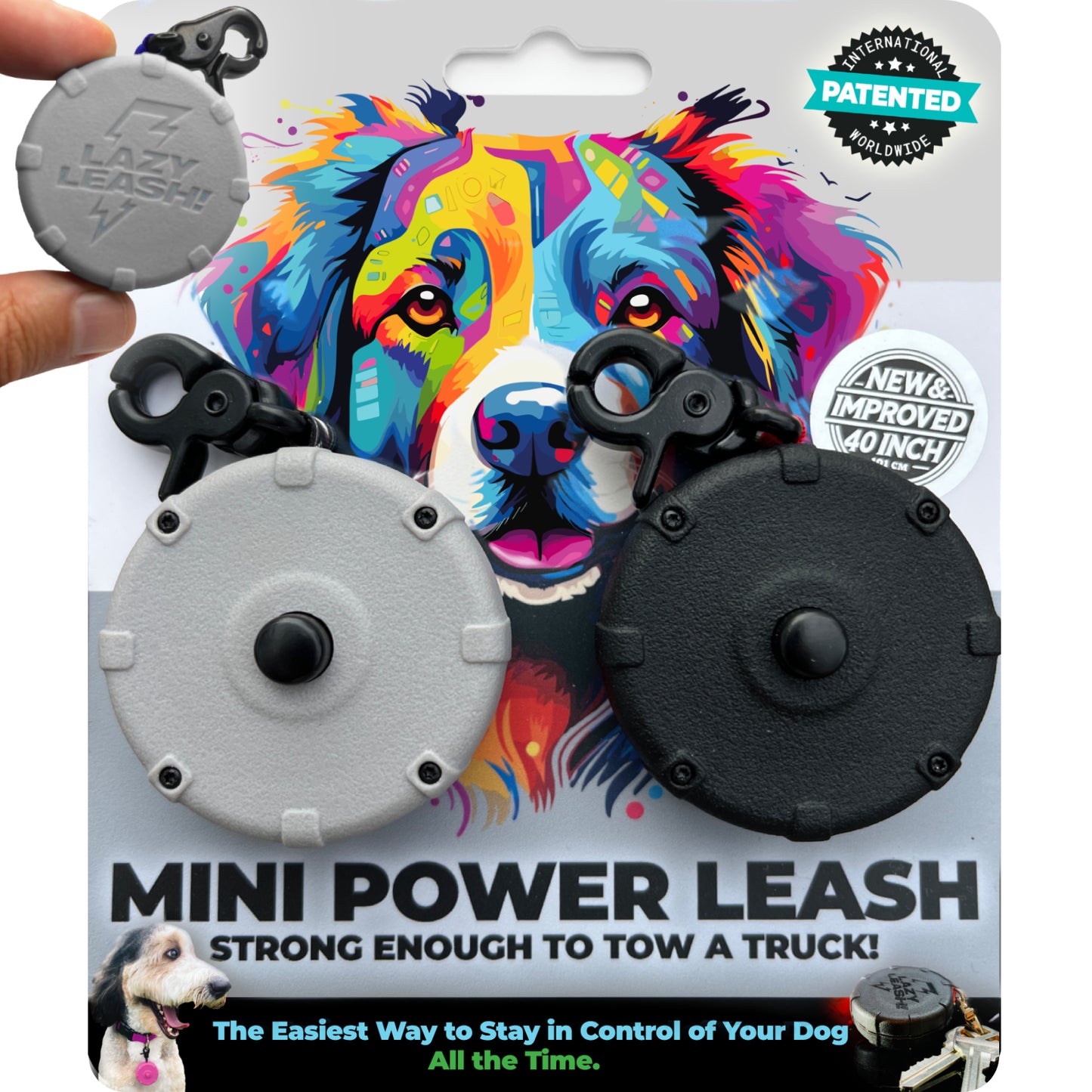 Pocket-Size Leash Strong Enough to Tow 4,000LB Truck! Lightweight, Heavy-Duty, Clip-On Design ⚡️