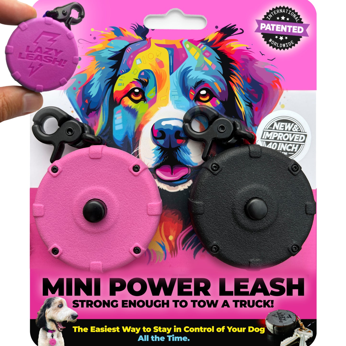 Pocket-Size Leash Strong Enough to Tow 4,000LB Truck! Lightweight, Heavy-Duty, Clip-On Design ⚡️